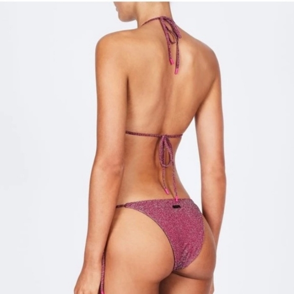 Grape sparkle string triangl bathing suits bottom - Picture 8 of 9